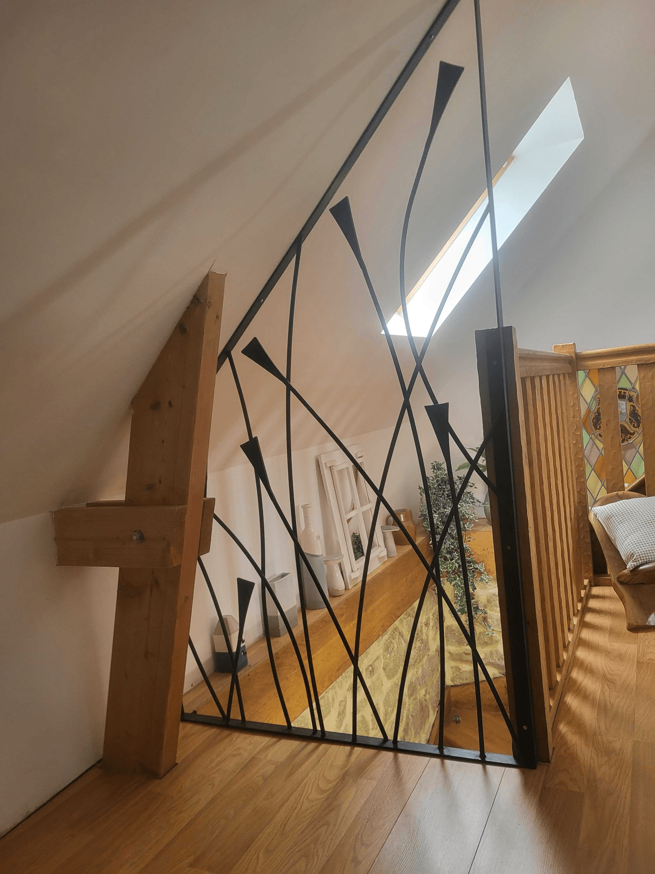 Garde-corps + finition cire