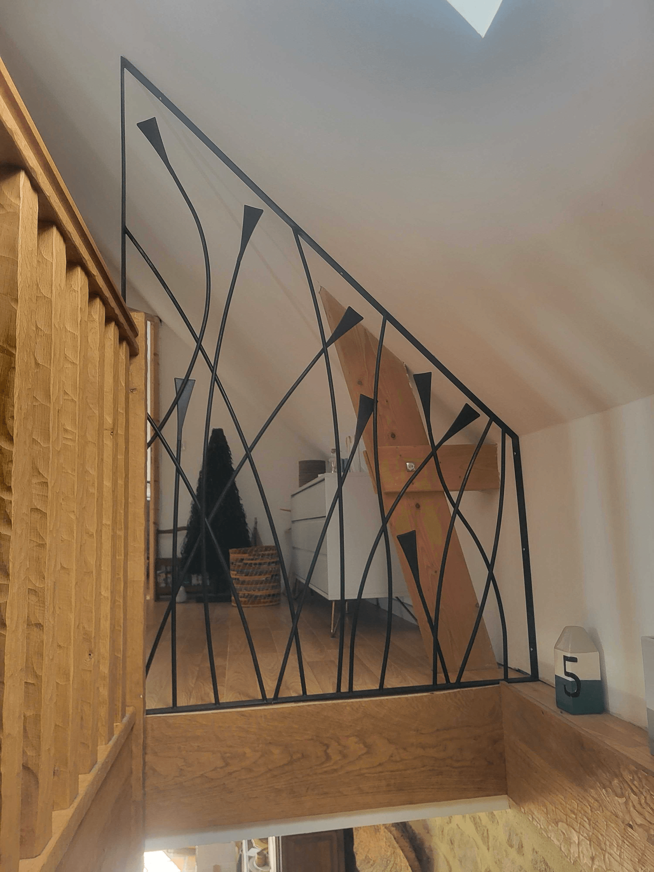 Garde-corps + finition cire