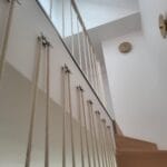 garde-corps en corde de l’escalier bois