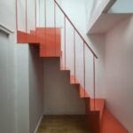 escalier en tôle pliee