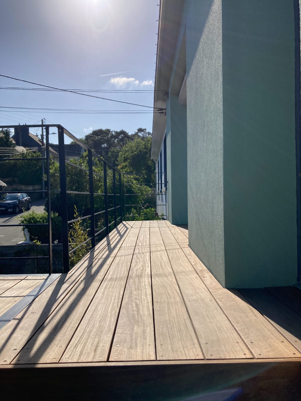 Terrasse sur poteaux