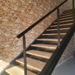 Escalier + Limon en UPN 200 + garde-corps cables inox