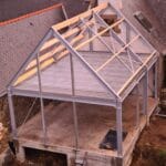 Extension d'une maison en charpente metallique