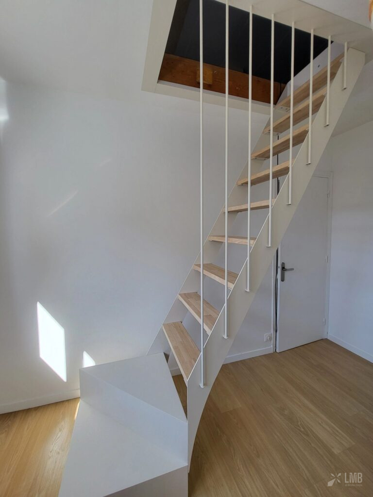 Escalier quart tournant