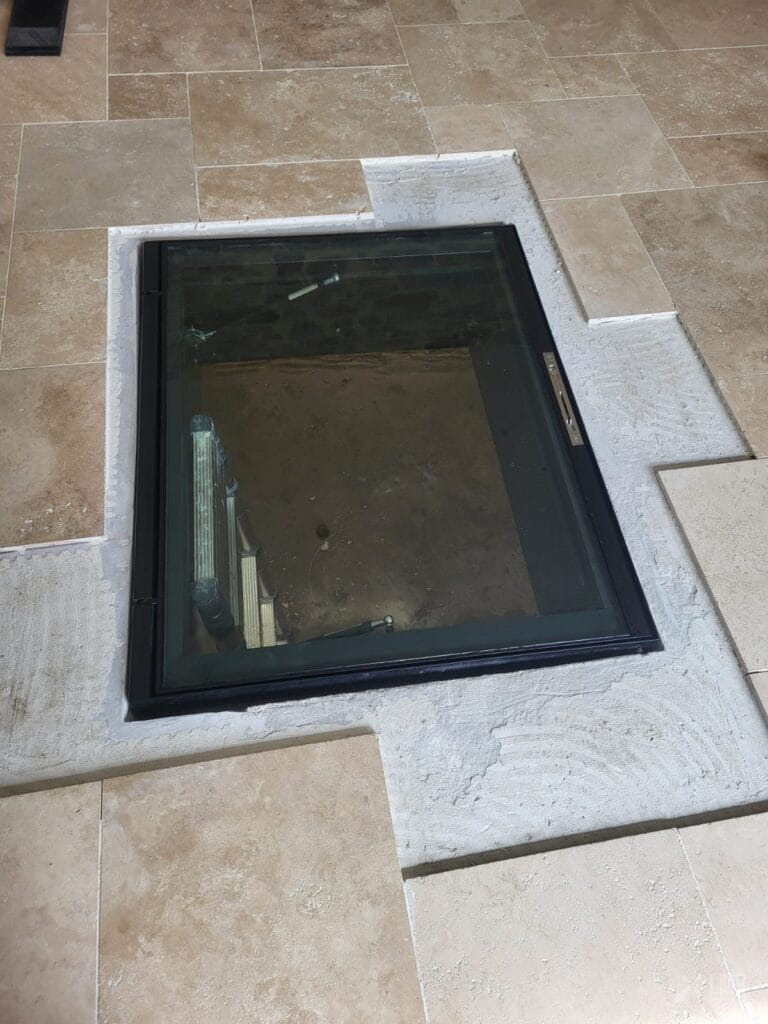 Trappe en verre